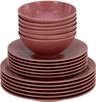 Creatable Tellerset 18-tlg ORIENT MANDALA, rot, Porzellan