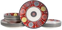 Creatable Tellerset 18-tlg SUMAYA, rot, Steingut