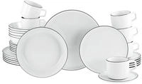 Creatable Kombiservice 30-tlg CHEF COLLECTION, schwarz, Porzellan