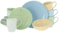 creaTable Kombiservice 16-tlg CONFETTI, multicolour, Steinzeug