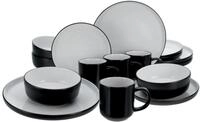 Creatable Kombiservice 16-tlg NORDIC, schwarz, Steinzeug