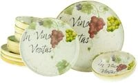 Creatable Tellerset 12-tlg UNO IN VINO VERITAS, multicolour, Steinzeug