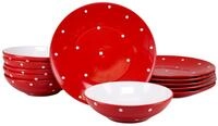Creatable Tafelservice 12-tlg POLKA DOTS, multicolour, Steinzeug