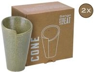Creatable Cone 2-tlg STREET FOOD, gr&uuml;n, Steinzeug