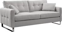 MID.YOU Sofa 2,5 Sitzer HERA, Hellgrau, Polyester