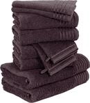 M&Ouml;VE Handtuchset 10-tlg. NEW CLASSIC, Graphit, Baumwolle