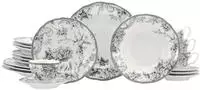 Creatable Kombiservice 20-tlg ADELAIDE, grau, Porzellan