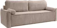 MID.YOU Schlafsofa 3 Sitzer GRUBS, grau, Polyester