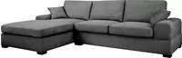 MID.YOU Ecksofa VEDA, grau, Polyester