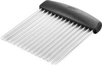 GEFU Wellenschneider RIFFL, schwarz/ silber, Edelstahl