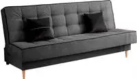 MID.YOU Schlafsofa 3 Sitzer BONO, grau, Polyester