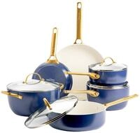 GreenPan Topfset 6-tlg. PADOVA, dunkelblau, Aluminium