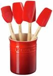 LE CREUSET K&uuml;chenhelfer 5-tlg. Kirschrot CRAFT, rot, Silikon