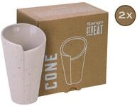Creatable Cone 2-tlg STREET FOOD, creme, Steinzeug
