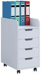 VCM Rollcontainer KONAL Mini, Holznachbildung