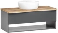 XORA Waschtisch-Set VILLACH, grau, Holznachbildung