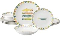 creaTable Tellerset 12-tlg. SARDINHAS, multicolour, Steinzeug