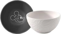Villeroy &amp; Boch M&uuml;slischale 2-tlg. MICKEY MOUSE, schwarz,...