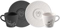 Villeroy &amp; Boch Kaffeetassen-Set 4-tlg. MICKEY MOUSE, schwarz,...