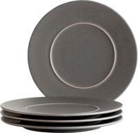 M&auml;ser Dessertteller 4er-Set UNICO, anthrazit, Steinzeug