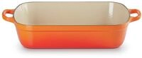 LE CREUSET Bratreine 33 cm, rot, Gusseisen