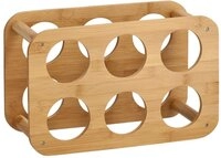 Zeller Present Weinregal f&uuml;r 6 Flaschen, natur, Bambus