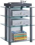 VCM Hifi-M&ouml;bel BILUS, klar, Aluminium