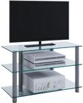 VCM TV-M&ouml;bel SINDAS, silber, Aluminium