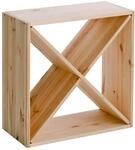 Zeller Present Weinregal, natur, Holz
