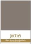 Janine Jersey-Spannbetttuch 100x200cm JERSEY, taupe, Baumwolle