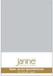 Janine Spannbetttuch JERSEY, silber, Baumwolle