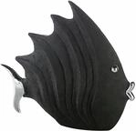 Casablanca Fisch 26cm, schwarz, Polyresin