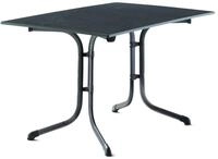 Sieger Klapptisch 120x80 Eisengrau VIVODUR BOULEVARD, grau, Stahl