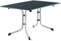 Sieger Klapptisch VIVODUR BOULEVARD, Graphit, Stahl