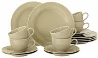 Seltmann Weiden Kaffeeservice 18-teilig BEAT, sand, Porzellan
