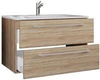 VCM 2-tlg. Badblock BADINOS2SB, Eiche s&auml;gerau/sonoma, Holznachbildung