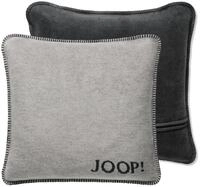 JOOP! Kissenh&uuml;lle 50x50cm UNI-DOUBLEFACE, grau, Baumwolle