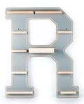 VCM Boarti Tonieregal-Buchstabe R, grau, Holznachbildung