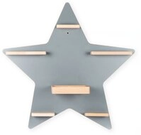 VCM Boarti Tonieregal - Stern, grau, Holznachbildung