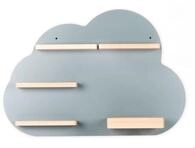 VCM Boarti Tonieregal - Wolke S, grau, Holznachbildung