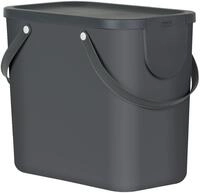 rotho Recycling-M&uuml;llsystem 25l Albula, grau, Kunststoff