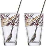 Leonardo Cafe Latte Set Solo 4-tlg., braun, Glas