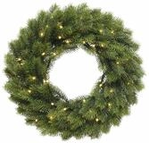 Everlands K&uuml;nstlicher Tannenkranz mit Beleuchtung &Oslash;40cm 49 LED``s,...