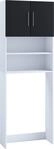 VCM Waschmaschinen&uuml;berbau JUTAS, schwarz, Holznachbildung