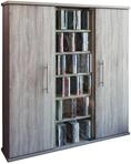 VCM CD/DVD-Turm SANTO, Eiche s&auml;gerau/sonoma, Holznachbildung
