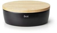Continenta Brottopf oval, schwarz, Keramik