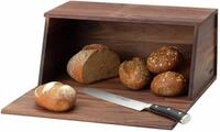 Continenta Brotkasten Walnuss 40x26x18,5 cm, Walnuss, Holz