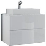 VCM 2-tlg. Badblock LENDAS, Holznachbildung