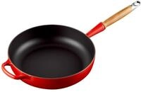 LE CREUSET Saut&eacute;pfanne 28cm Kirschrot SIGNATURE, rot, Gusseisen