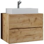 VCM 2-tlg. Badblock LENDAS, eiche, Holznachbildung